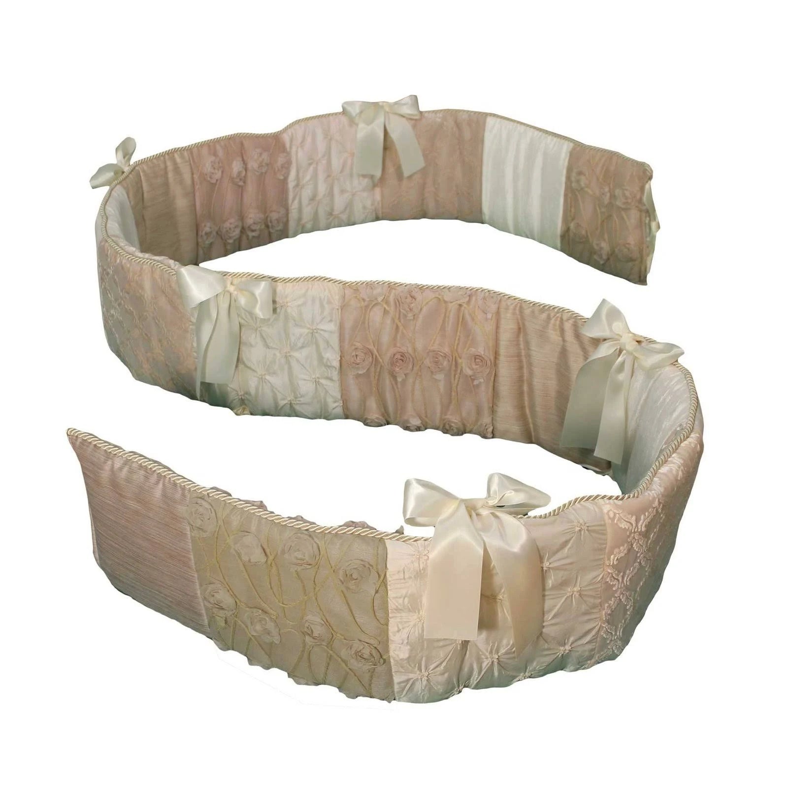 4 Piece Baby Crib Bedding Set with Bumper L125