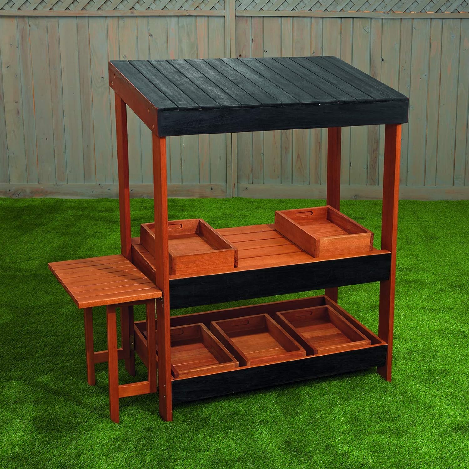 Wooden Kids Market Stand J832676