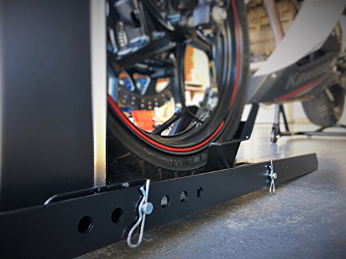Adjustable Motorcycle Wheel Chock Stand Heavy Duty 1800lb Weight Capacity P837347