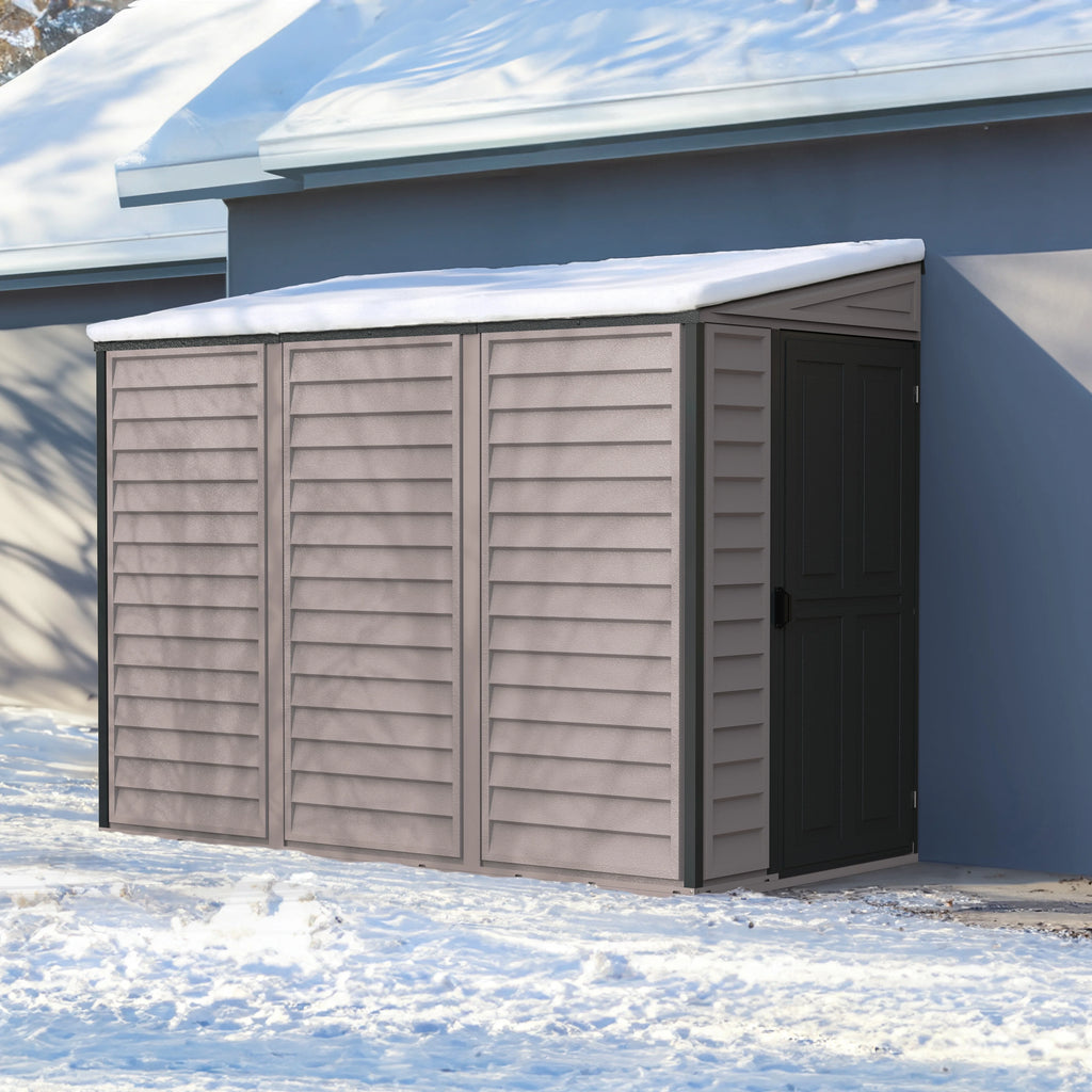 4ft x 8ft Vinyl Resin Outdoor Storage Shed Z9202