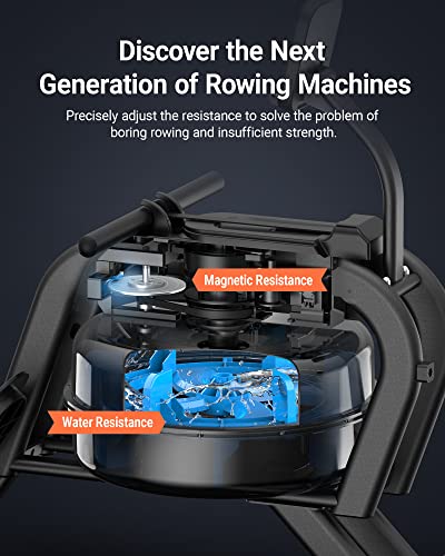 Magnetic Rowing Machine with 16 Levels, Dual Slide Rail O64415