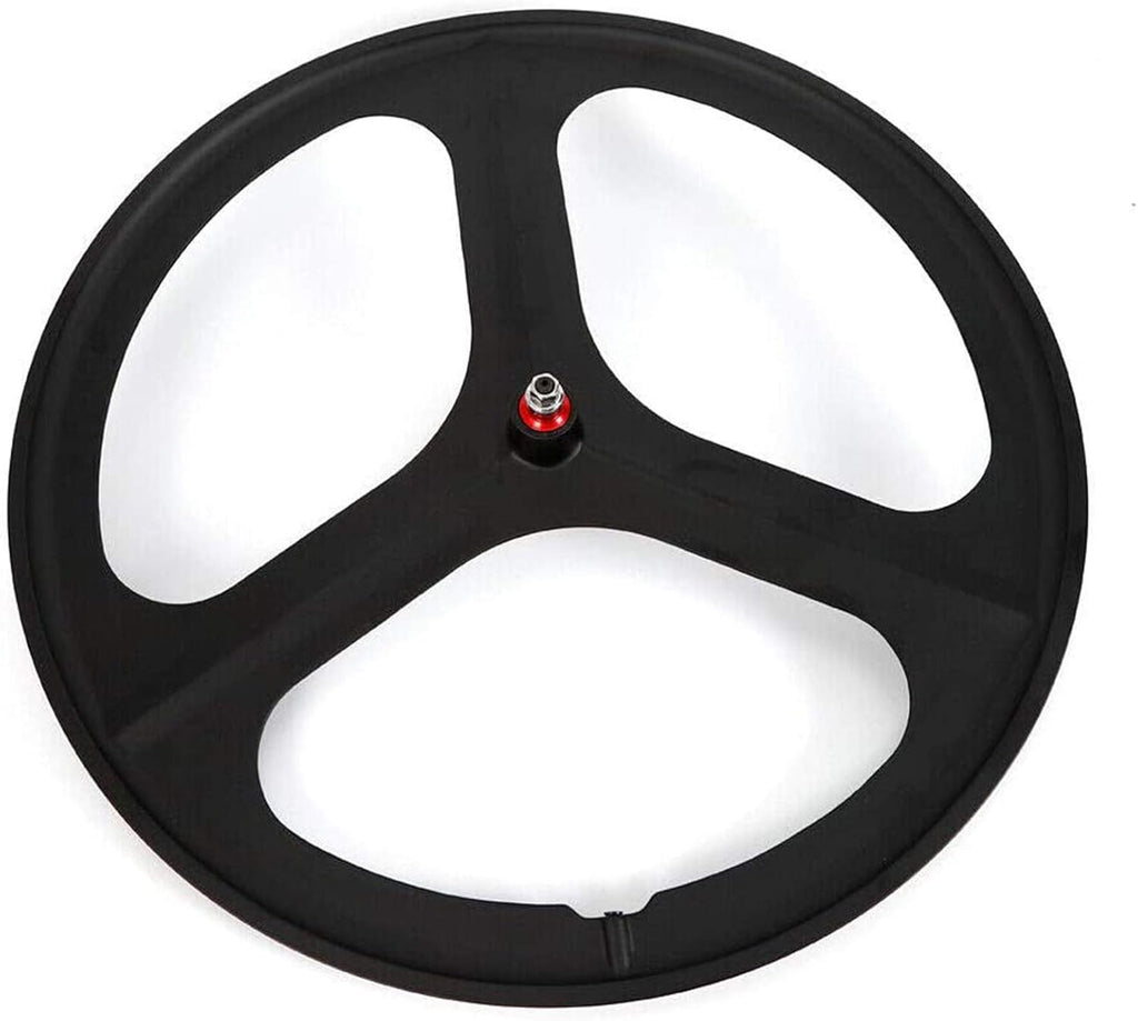700C 3 Spoke Fixed Gear Bicycle Wheelset White S25701