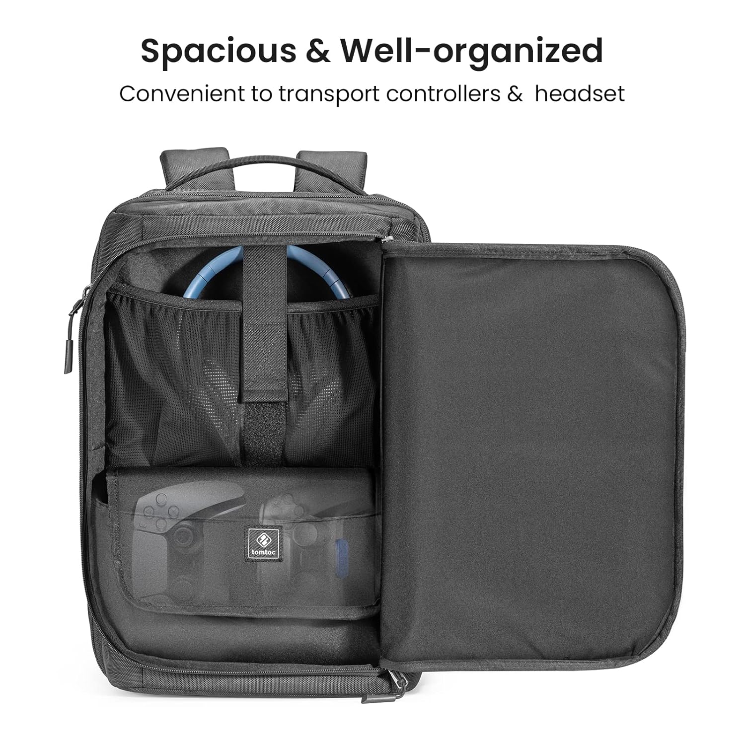 Travel Backpack for PS5 Console, Accessories, Protective Carrying Case Storage Bag T68517