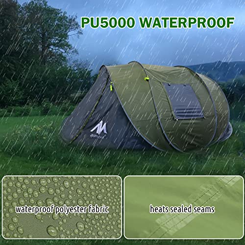 6 Person Double Layer Waterproof Instant Tent with Vestibule & Porch V908761
