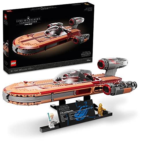 LEGO Star Wars Luke Skywalker's Landspeeder 75341 Ultimate Collector Series Building Kit H83858