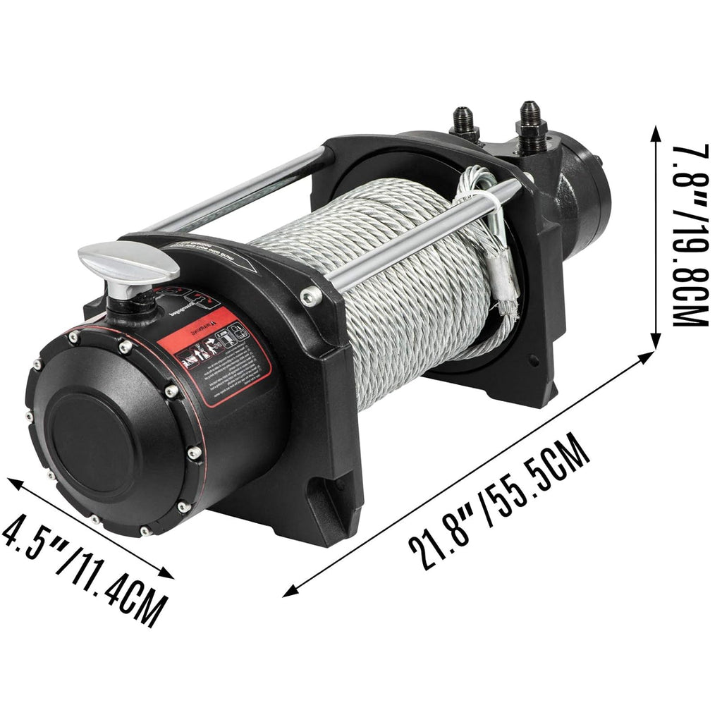 10,000lbs Hydraulic Winch with Steel Cable C372843
