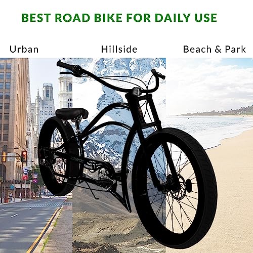 26" Speed Bicycles Chopper-Style Stretch Cruiser Bikes W5381