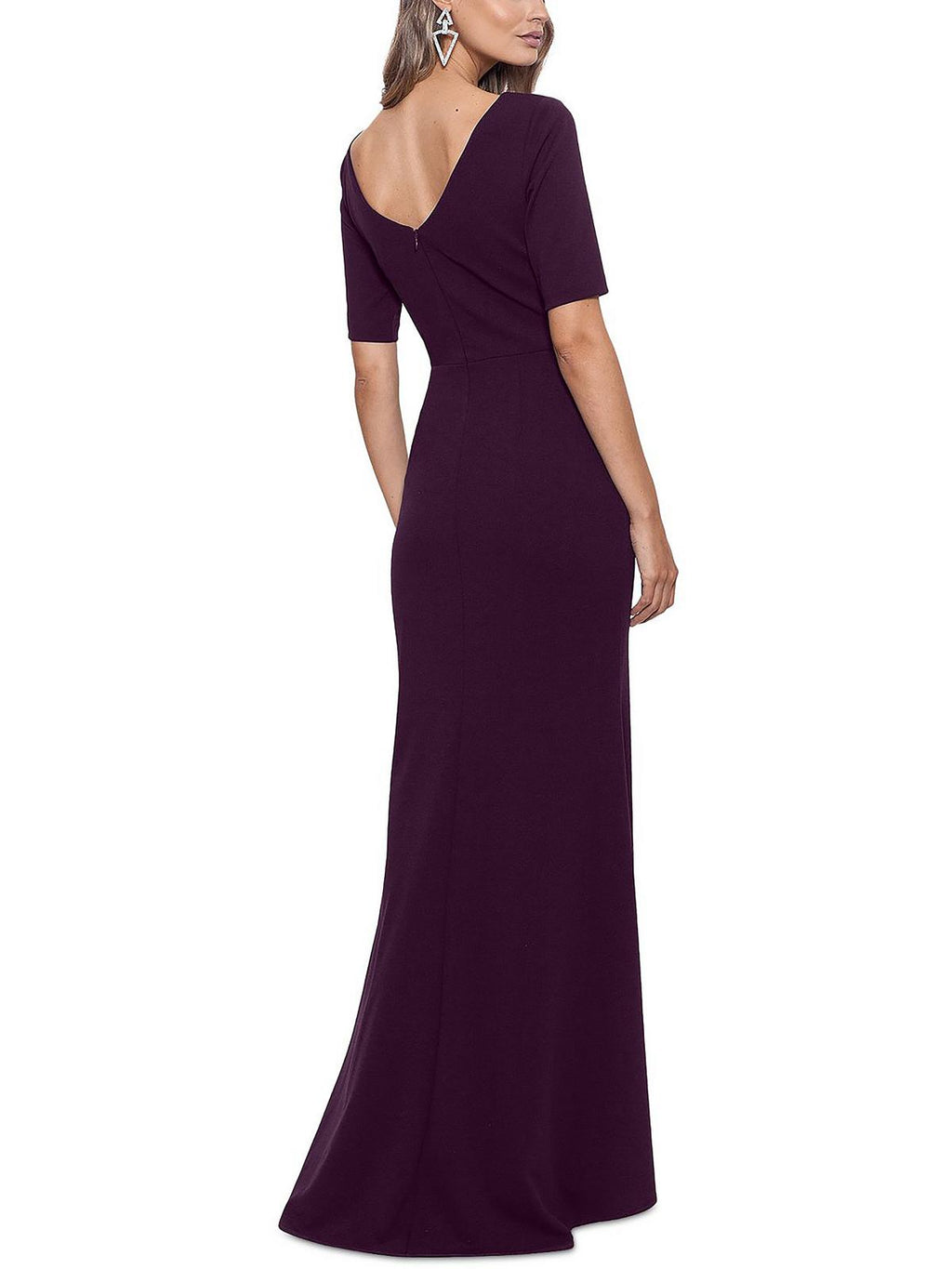 Ruched Maxi Evening Dress Z52844