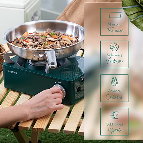 Mini Camping Stove Burner Portable Butane Stove Single Burner Camp Stove with Carrying Case O672