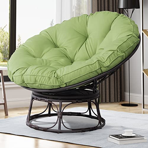 Navy Wicker Papasan Chair with Cushion and Frame X5260