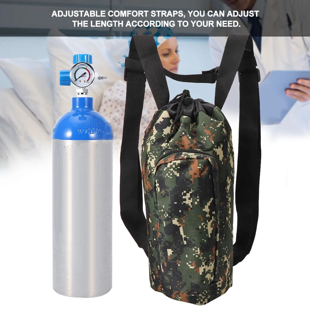 Army Green 2L Oxygen Cylinder Backpack F8057