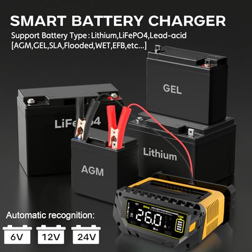 12V 24V 16-Amp Smart Battery Charger K84221