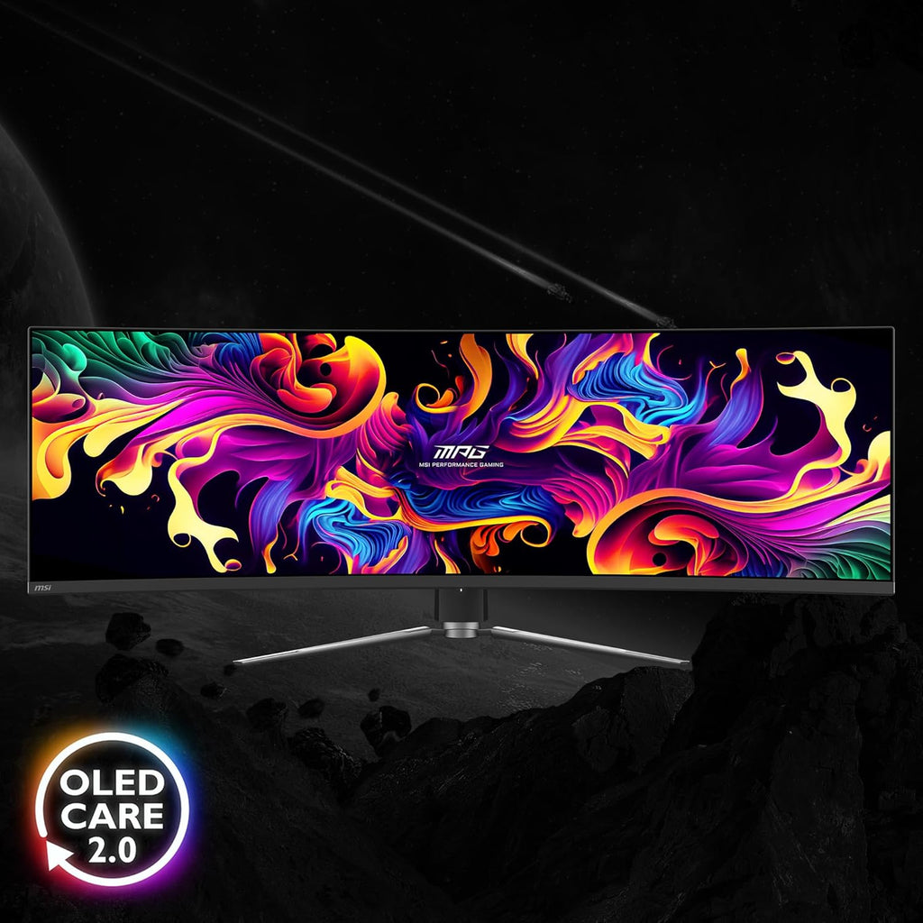 49 Curved OLED Gaming Monitor, 5120 x 1440, 144Hz, True Black HDR 400 S57435