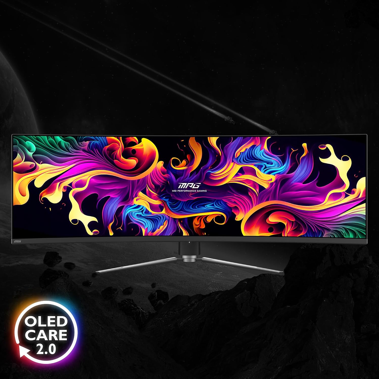 49 Curved OLED Gaming Monitor, 5120 x 1440, 144Hz, True Black HDR 400 S57435