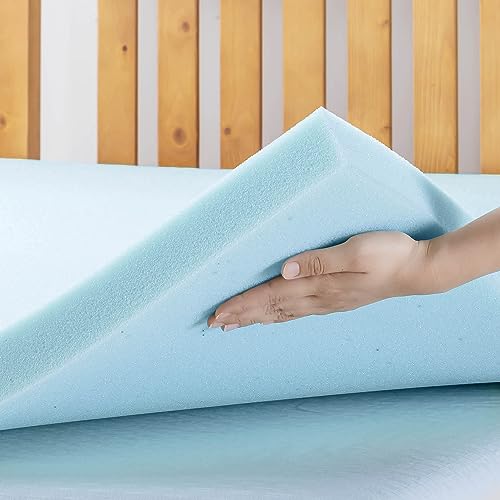 3 Inch Ventilated Memory Foam Mattress Topper, Cooling Gel Infusion, Queen J121213