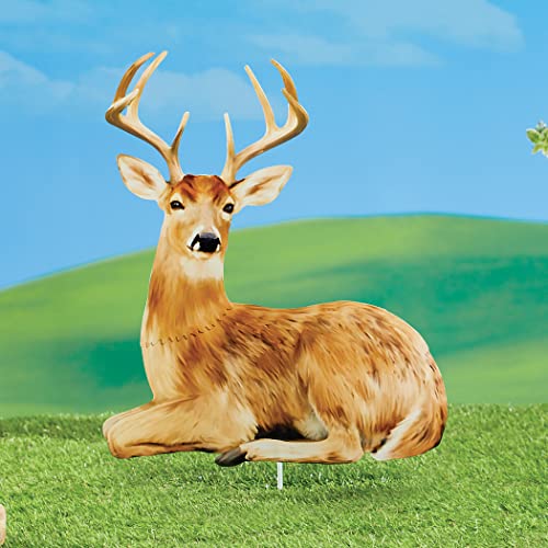 Set of 2 Metal Garden Stake Deer K1582