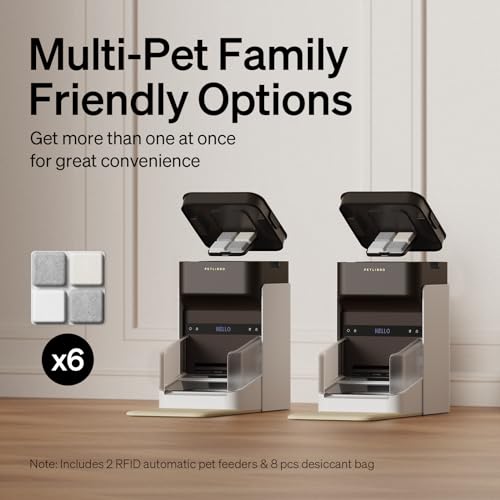 Automatic Cat Feeder, 3L, App Control with Light Collar Tag M1201