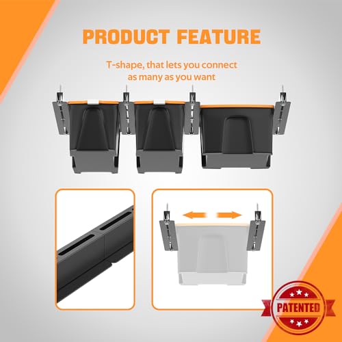 Overhead Garage Storage Rack (4 Pack, 3 Bins) H1819