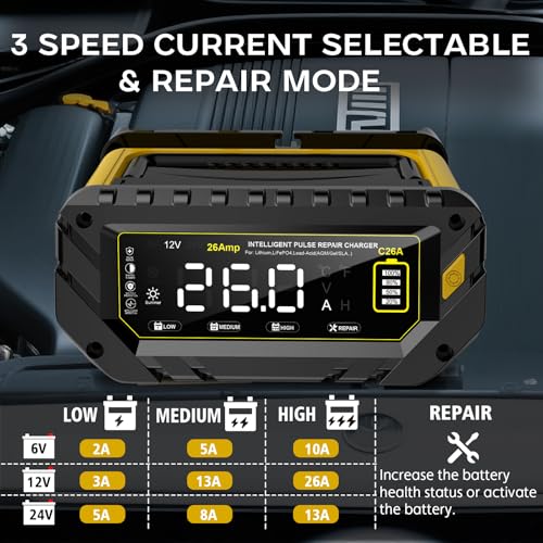 12V 24V 16-Amp Smart Battery Charger K84221