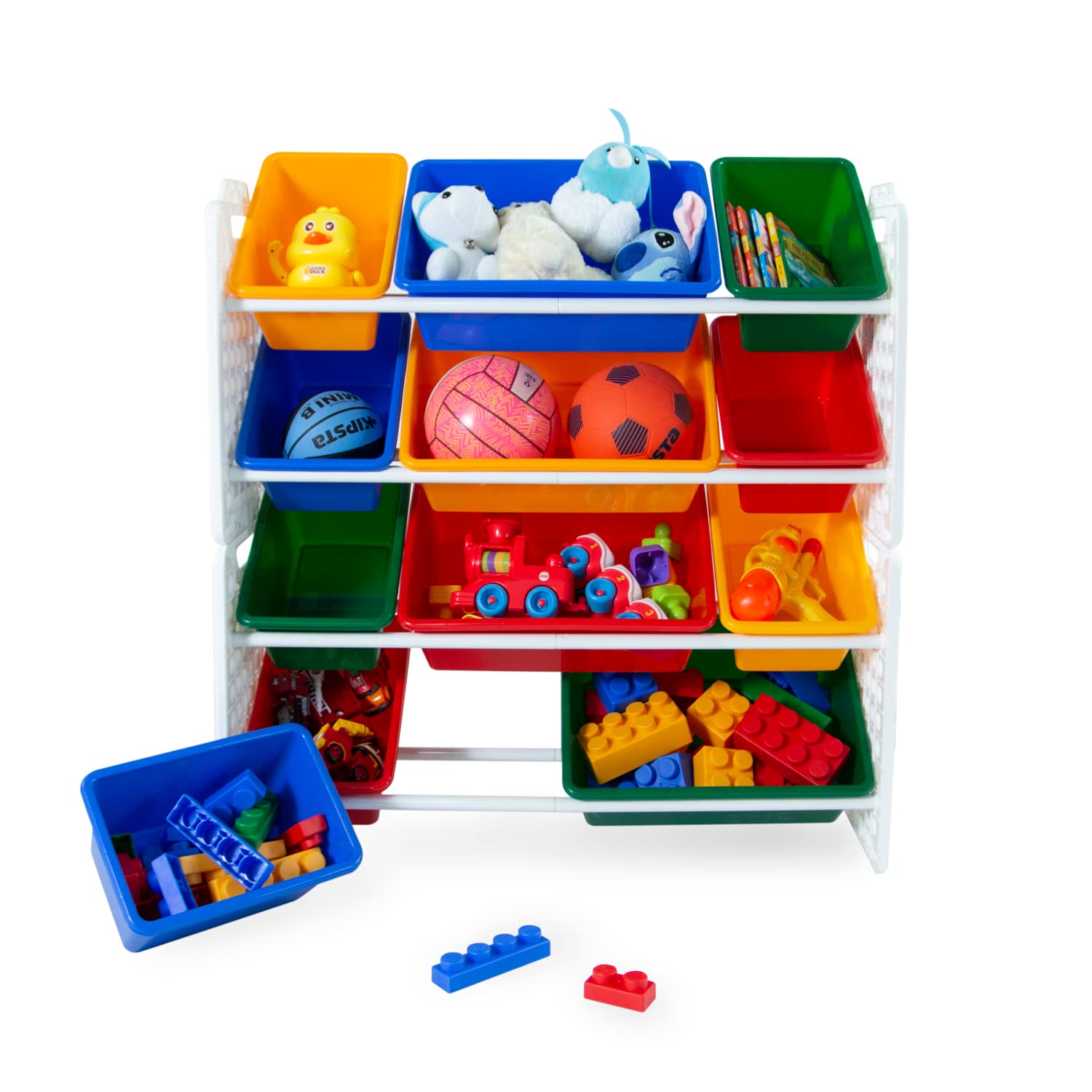 12 Removable Storage Bins Toy Organizer X9011
