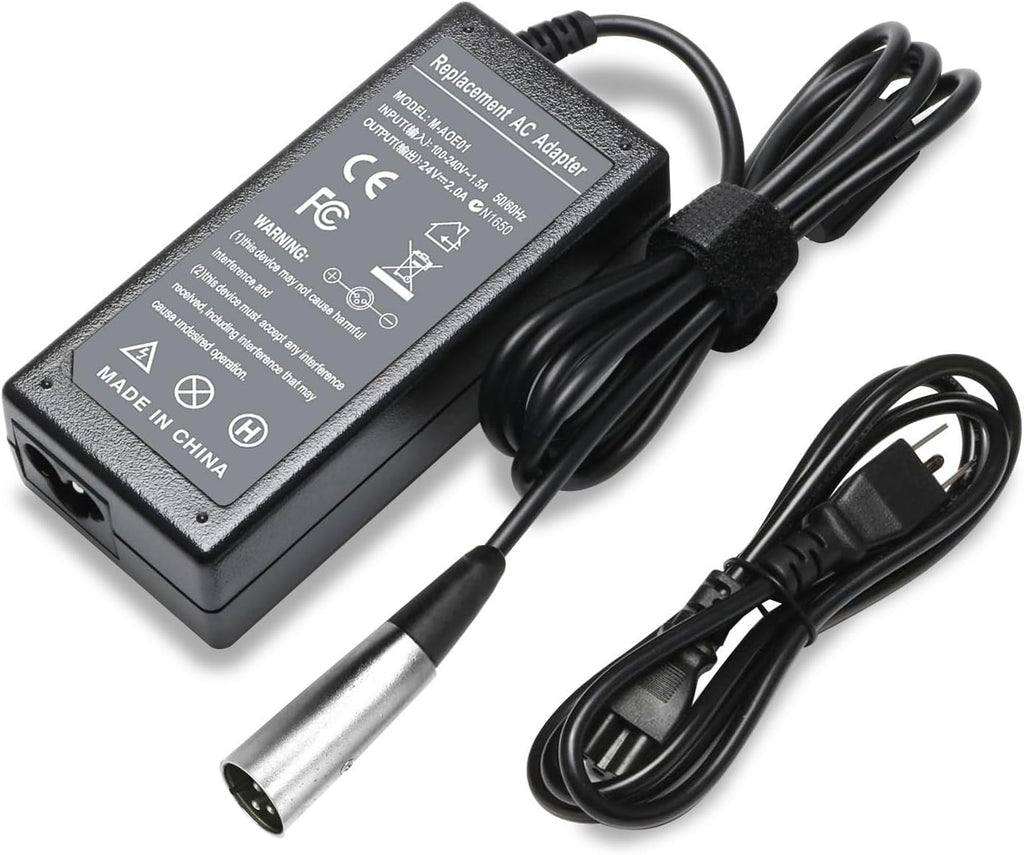 24V 2A Male 3-Pin XLR Scooter Battery Charger G8942