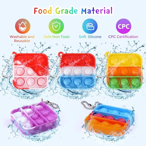 100pcs 2in Random Pop Bubble Fidget Sensory Toys F7681