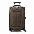 Slate Green Softside Expandable Carry On Luggage with 4 Spinner Wheels U923