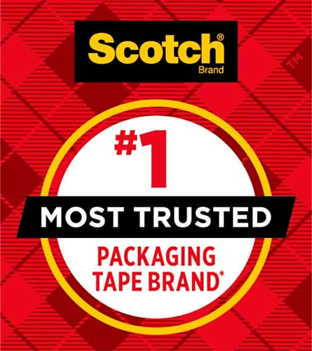 Clear Heavy Duty Packaging Tape, 1.88" x 65.6 yd, 3" Core, 1 Roll (Pack of 2) C3532