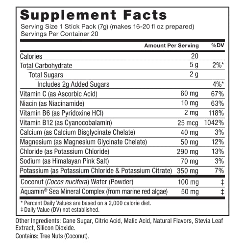 Lemon-Lime Electrolyte Powder, 20 Stick Packs Q148412