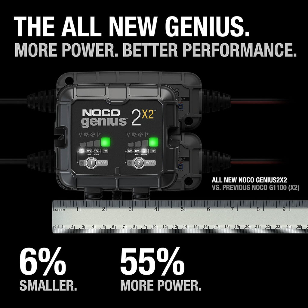 2-Bank 4-Amp Fully-Automatic Smart Battery Charger O383700