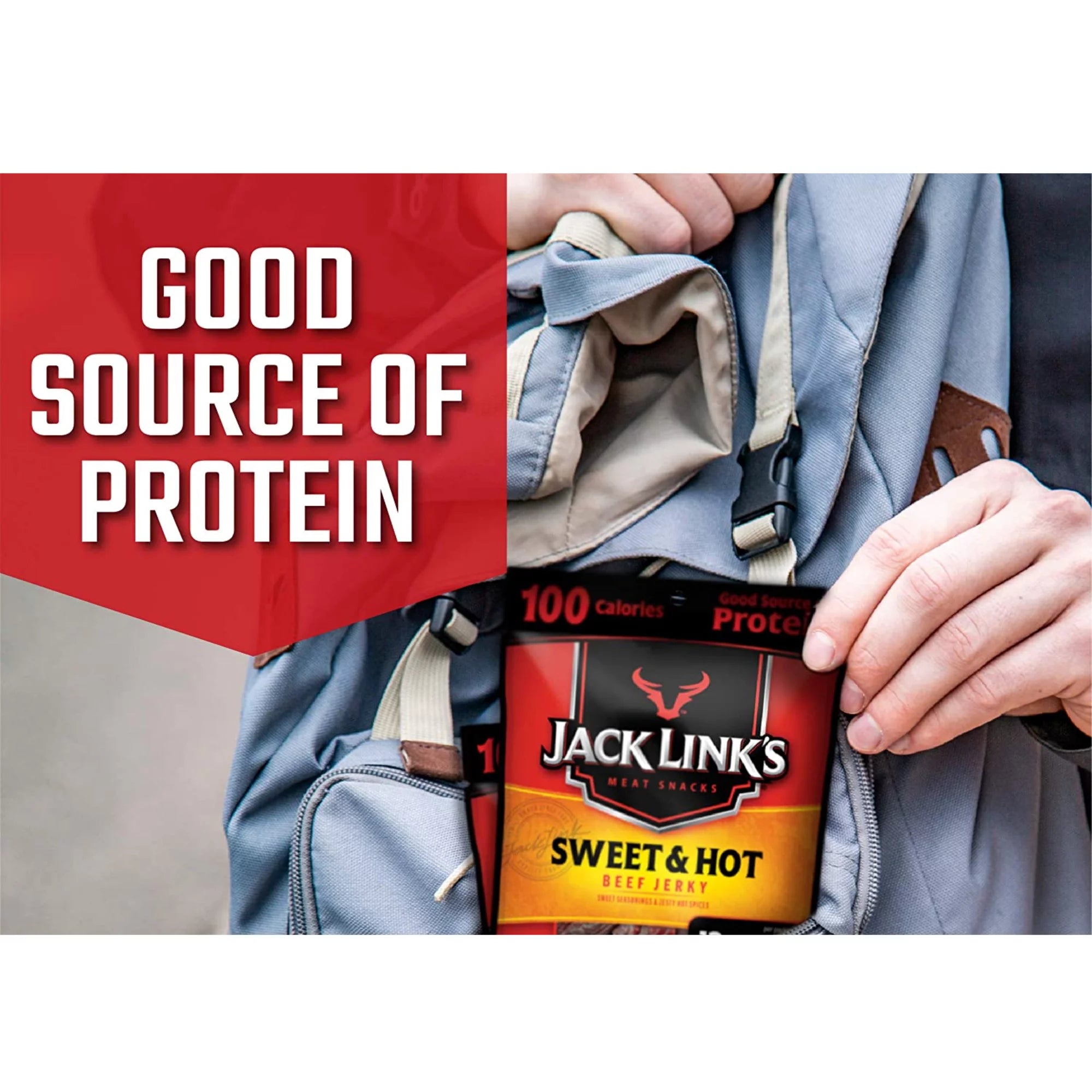 Beef Jerky Sweet and Hot, 1.25 Oz, 2 Bags T2270