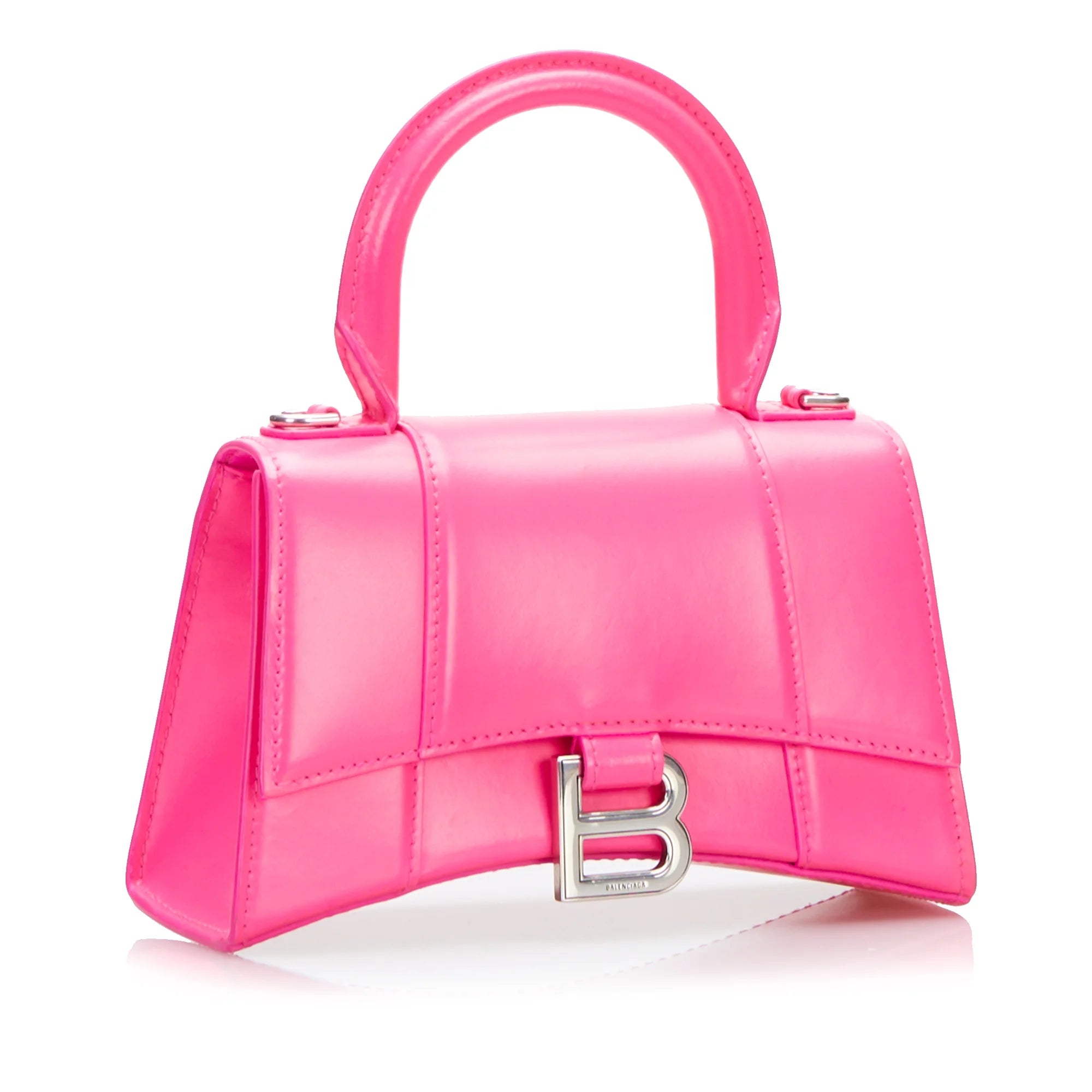 Pre-Owned Authenticated Calf Leather Pink Satchel O767230