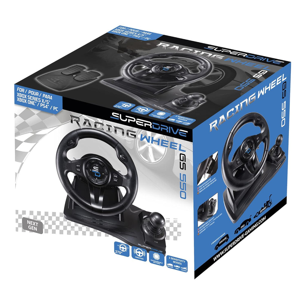 Steering Racing Wheel with Pedals, Paddles, Shifter and Vibration N72146