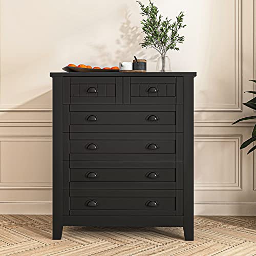 White 6 Drawer Wooden Dresser Z416756