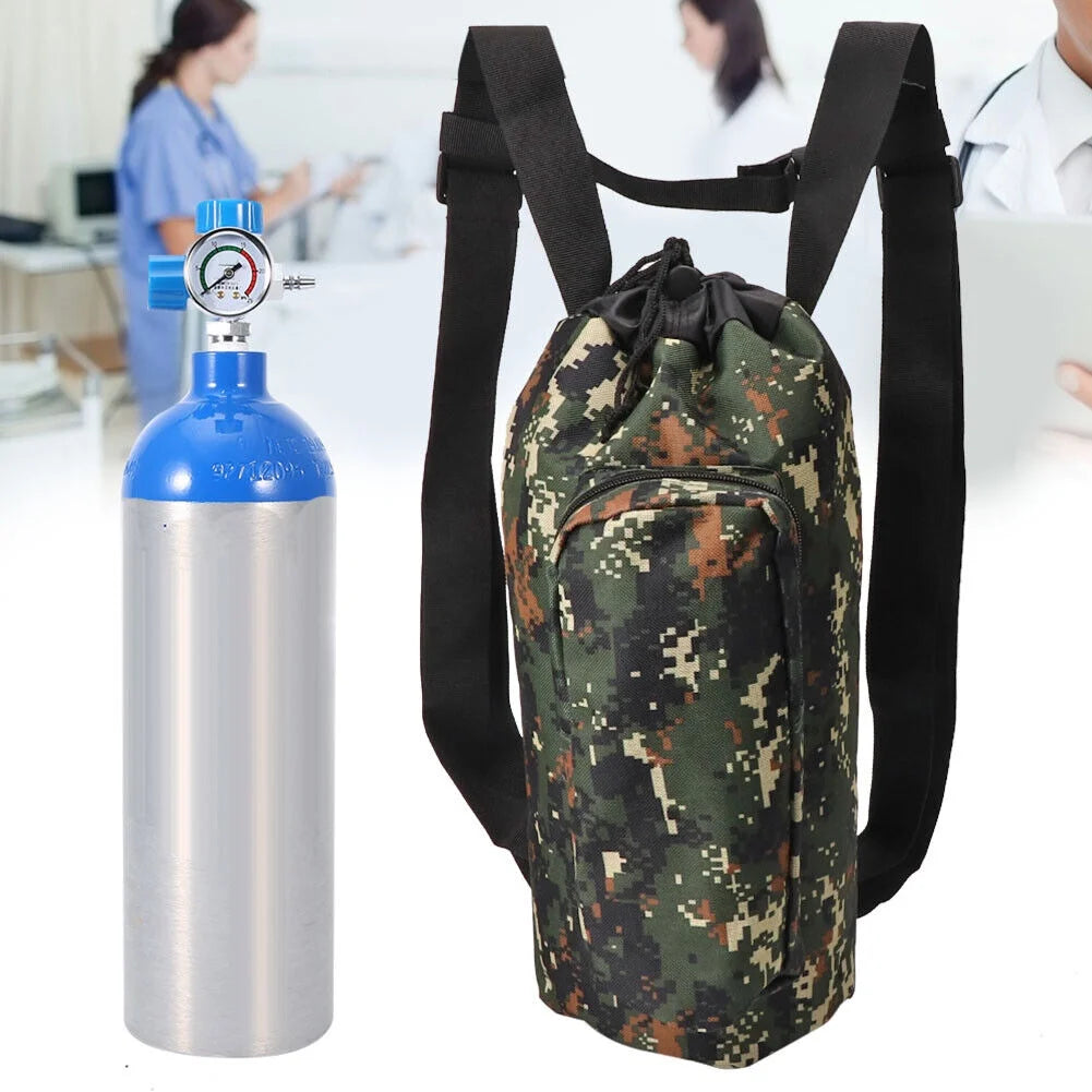 Army Green 2L Oxygen Cylinder Backpack F8057