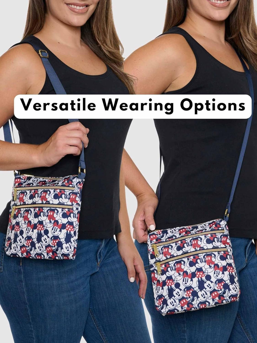 Navy Nylon Crossbody Purse A63874