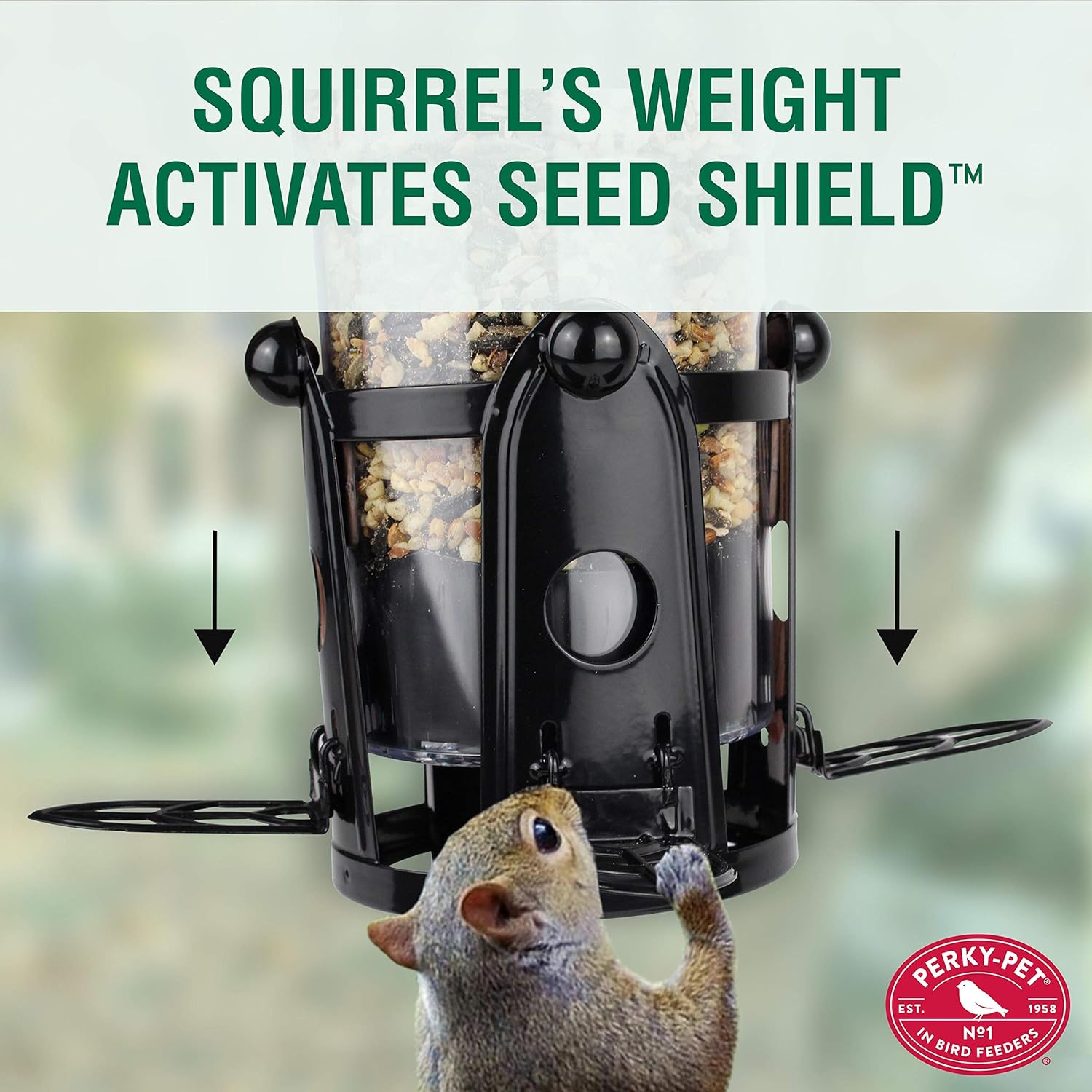 Large Wild Bird Feeder with Flexports, 3LB Seed Capacity Q8537