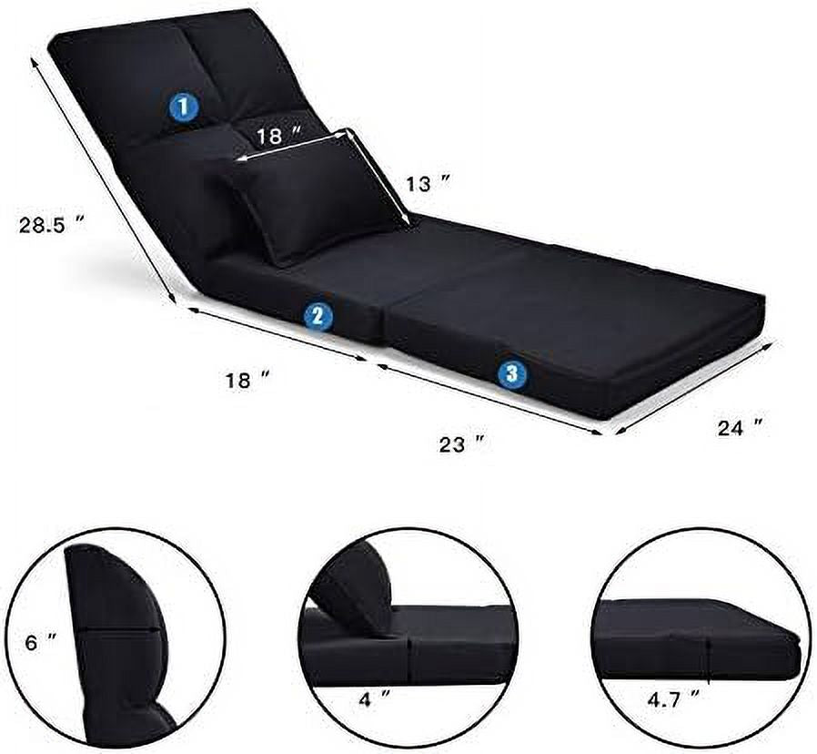 Folding Sofa Bed Floor Couch with Pillow V603