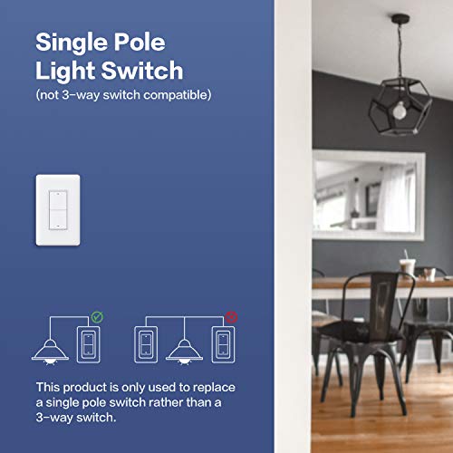 Smart Light Switch, No Neutral, Single Rocker, Zigbee Z57105