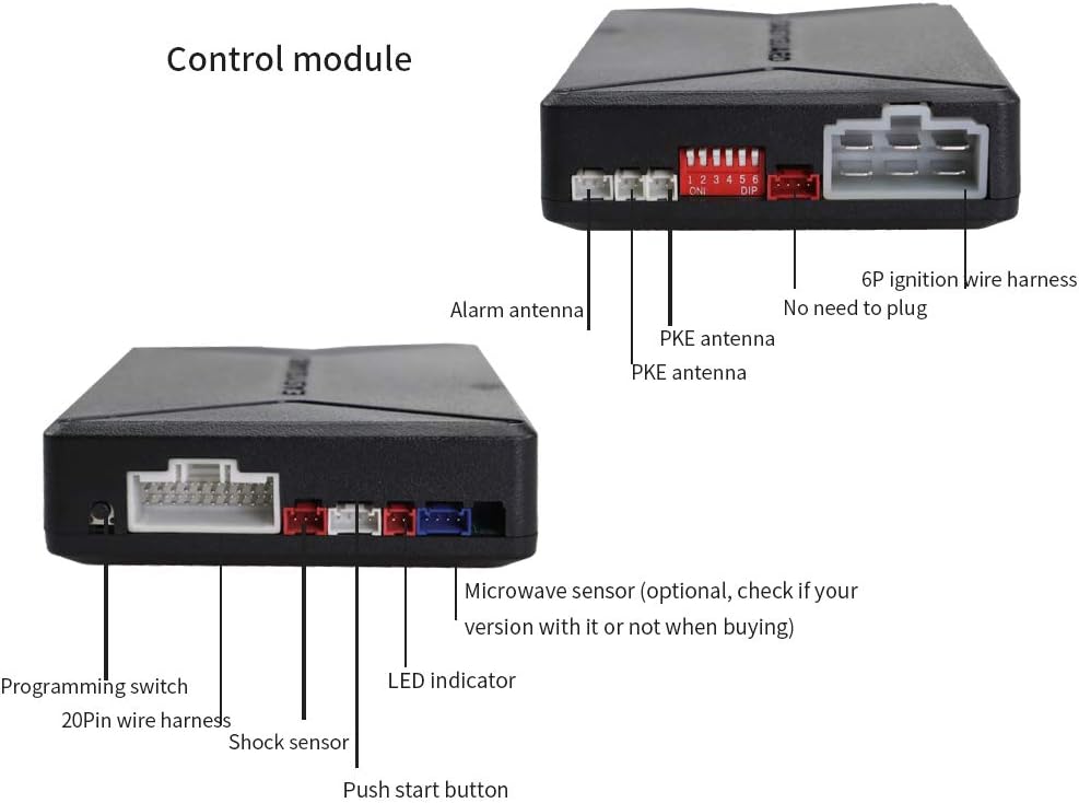 PKE Car Alarm Remote Starter Keyless Entry Push Start Button B28422
