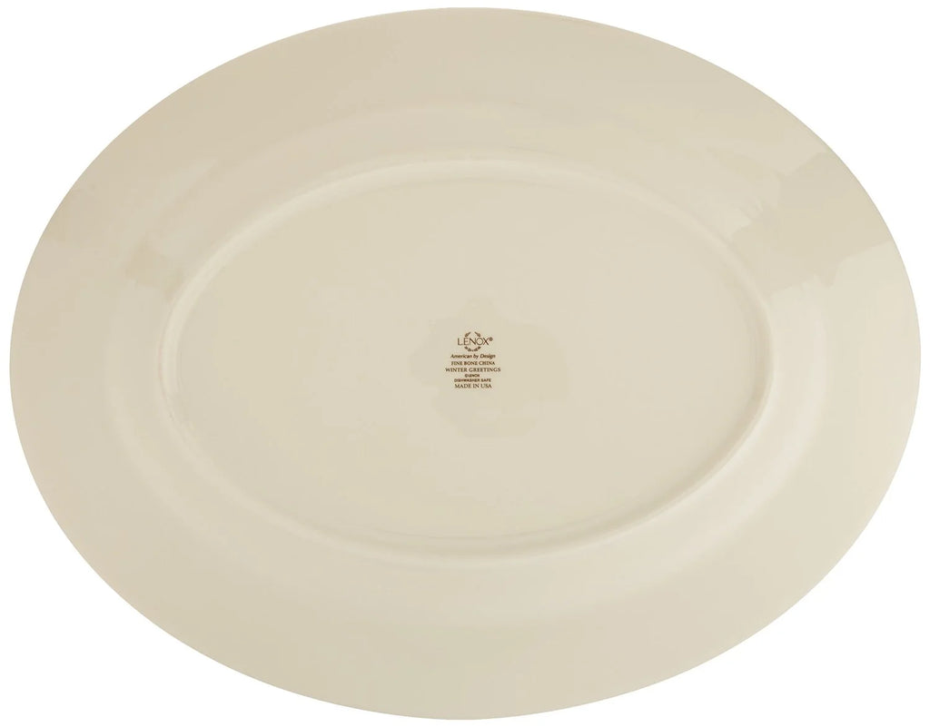 Plaid Oval Platter H319