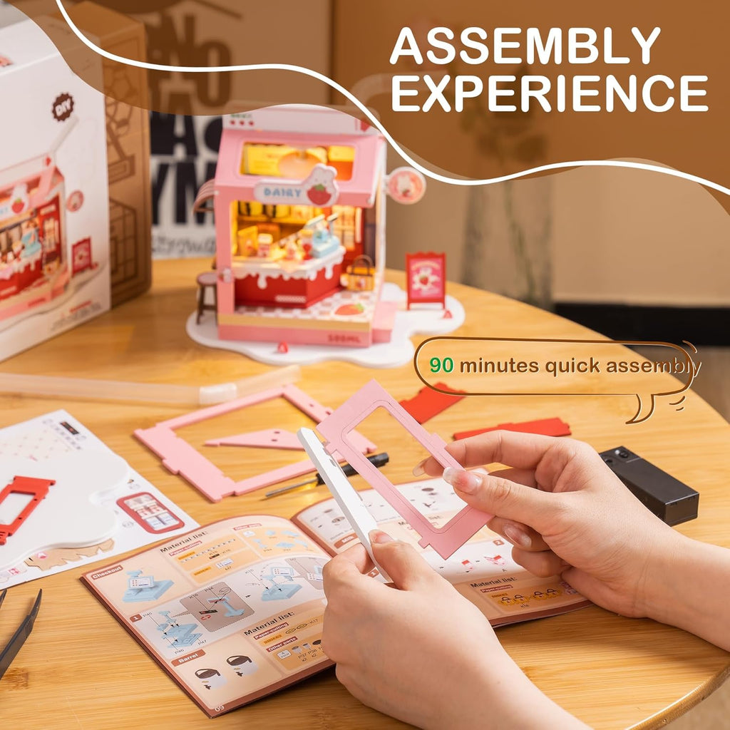 Miniature Kit Milkbox Craft Kit F2782