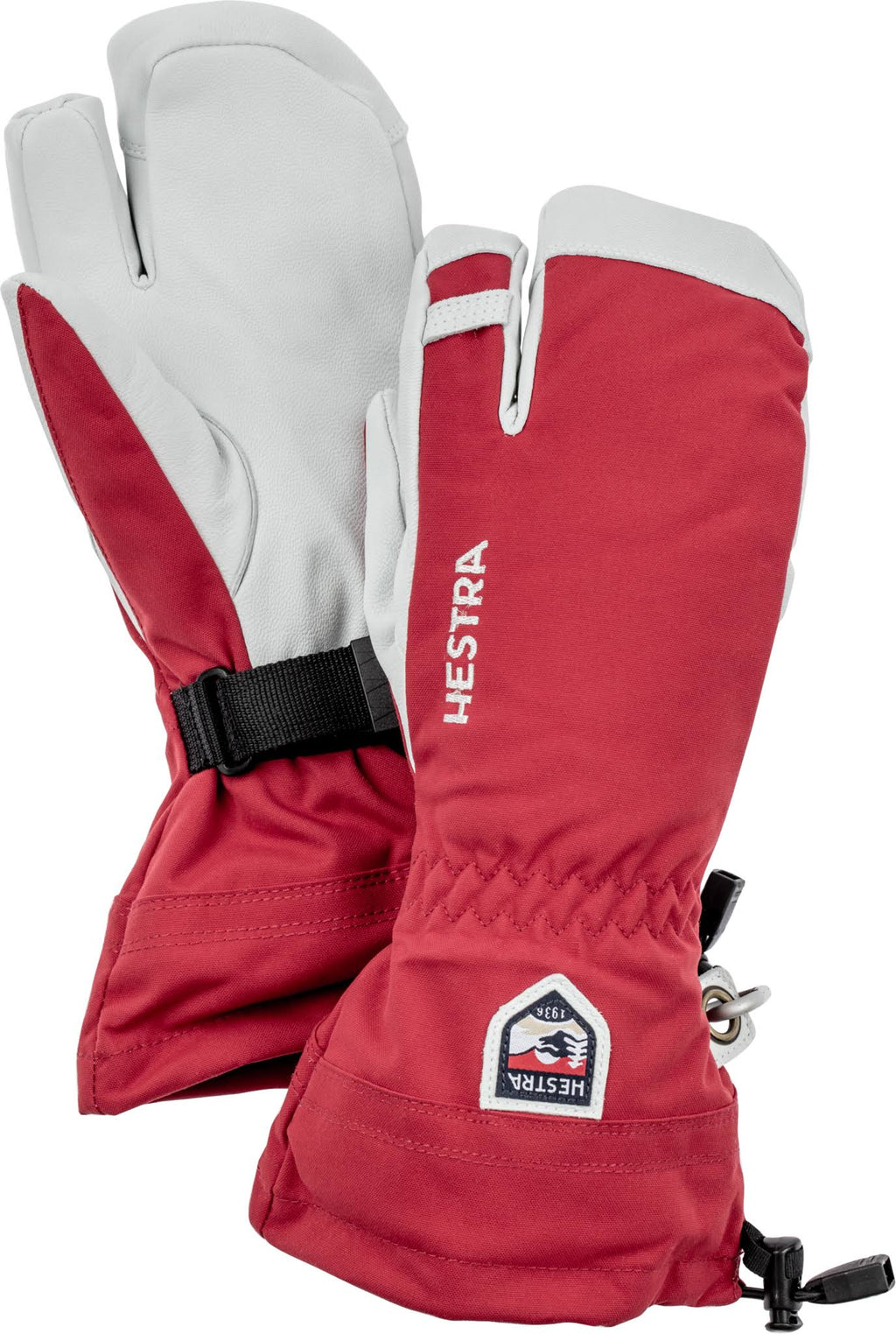 Red 3 Finger Ski Glove J629792