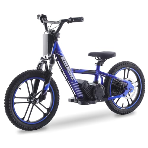 Electric Dirt Bike with 170W Motor, Aluminum Frame, 24V Detachable Battery, 12IN Knobby Tires K561461