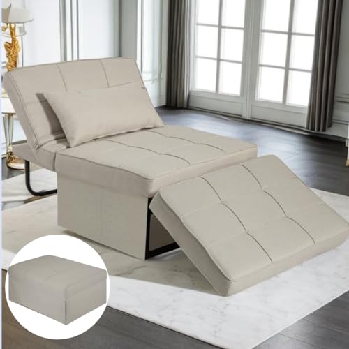 Gray Convertible Chair Bed Sleeper Sofa W376517