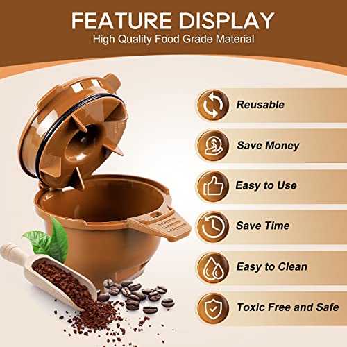 Reusable Single Serve Coffee Filter, 2 Pack, Brown L2689