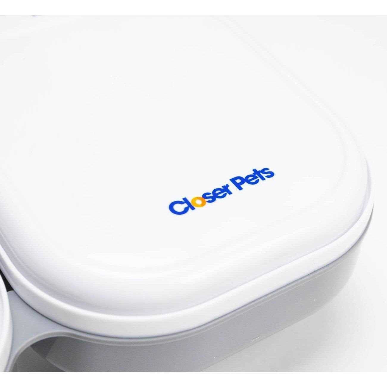 Automatic Pet Feeder with Stainless Steel Bowl Inserts H9357