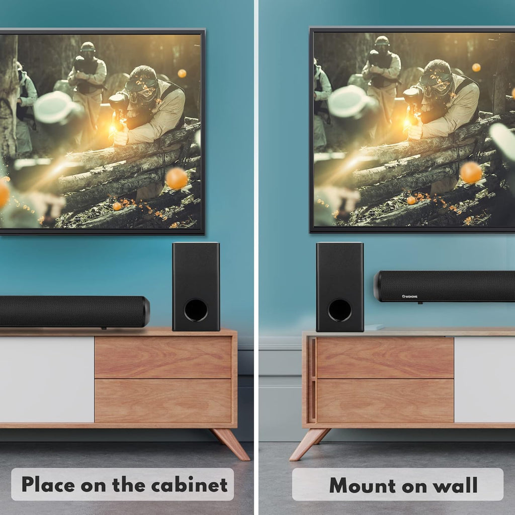 28-Inch 120W Sound Bar with Subwoofer and Wireless Bluetooth C46853