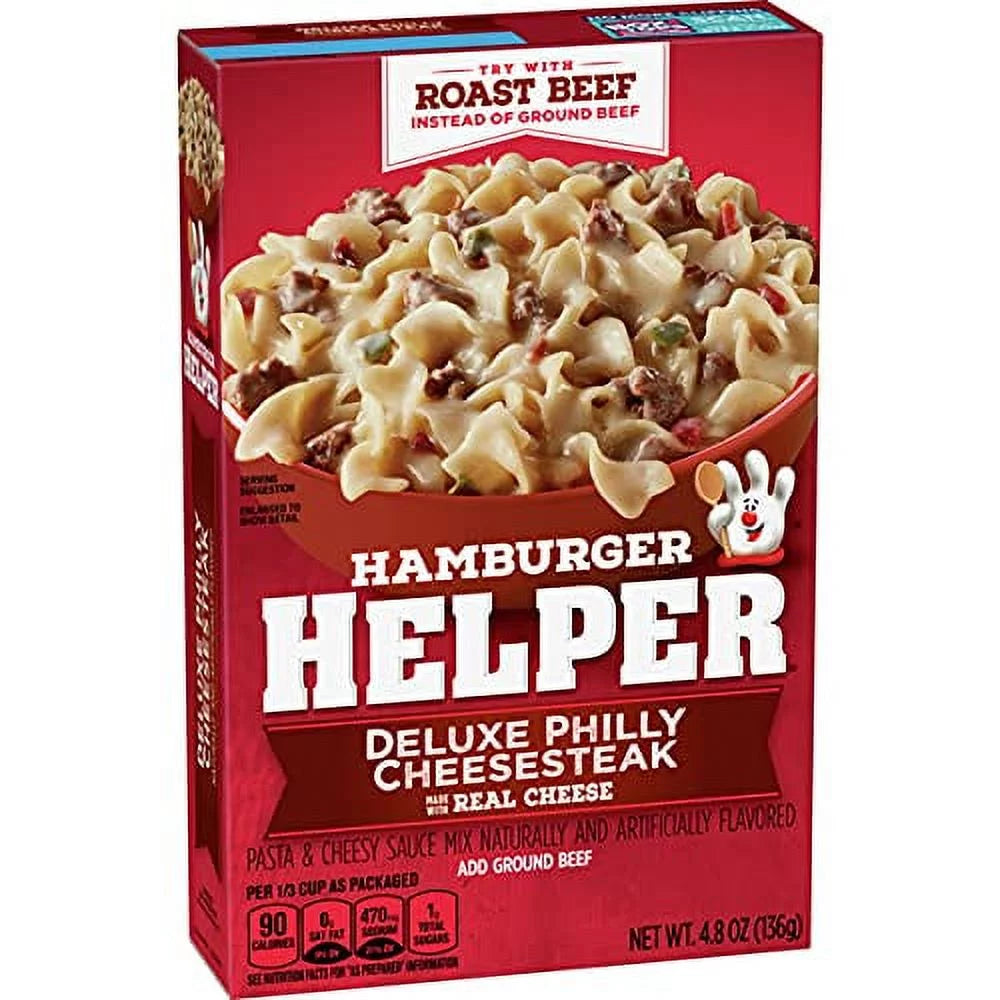 4.8 oz Box Deluxe Cheesesteak Pasta & Sauce Mix, Quantity of 12 N16931