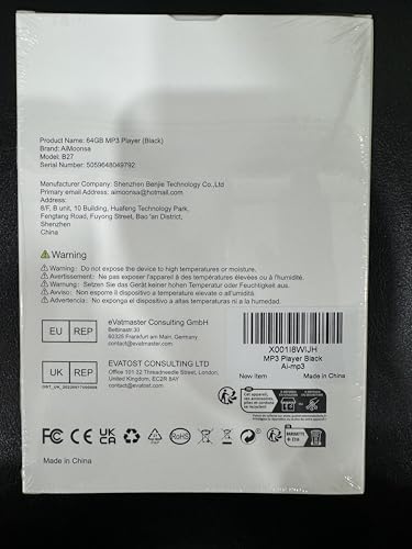 64GB Bluetooth MP3 Player with FM Radio T785